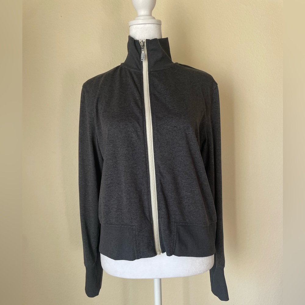 Vuori Eclipse Track Jacket Charcoal Heather Grey Size Small